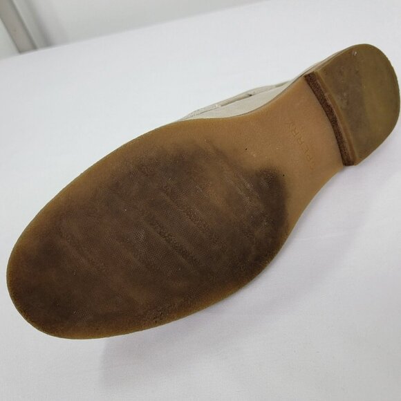 SPERRY Womens Leather Slip on shoes tie up bone beige Size 11 Style STS83444 EUC - Picture 11 of 13